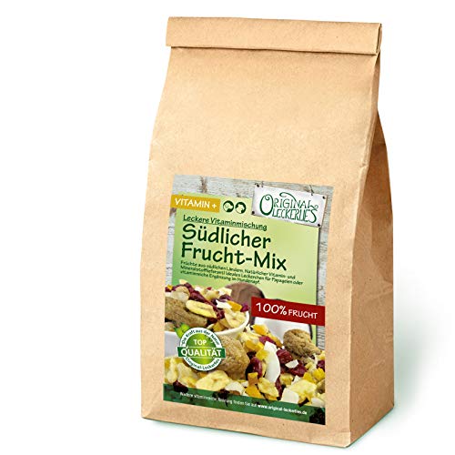 Original-Leckerlies: Südlicher Frucht-Mix Barf 200g, ***Premium Qualität*** Reiner Fruchtmix aus südlichen Ländern, Futterergänzung für Hunde, Hundeflocken, Hundefutter, Barfen von Original-Leckerlies