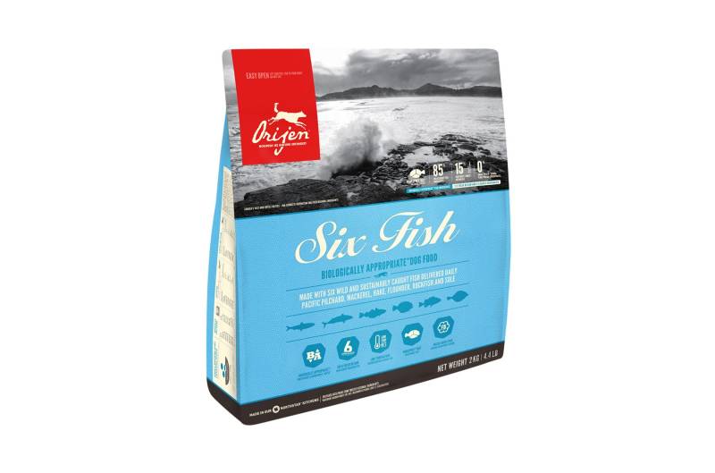 ORIJEN DOG 6 Fish - Trockenfutter für Hunde aus Fisch - 11400 g - 2000 g - Premiumqualität von ORIJEN von Orijen