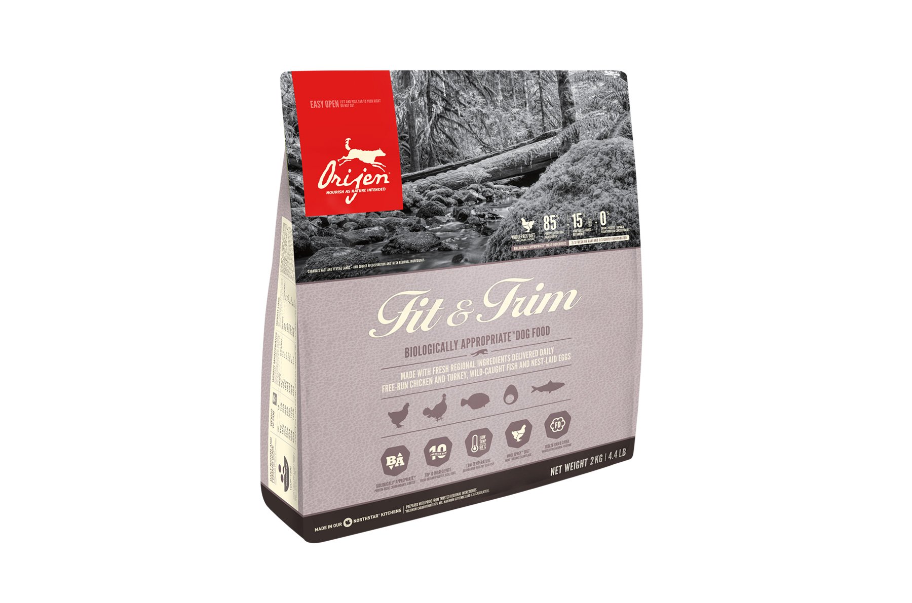 ORIJEN DOG Fit & Trim - Bio-Trockenfutter für Hunde - 2000 g - 2000 g - Premiumqualität von ORIJEN von Orijen