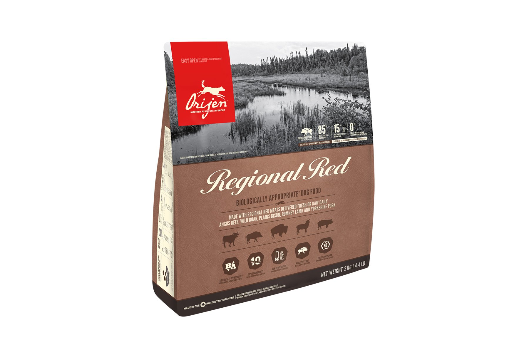 ORIJEN DOG Regional Red - Bio-Trockenfutter für Hunde - 11400 g - 11400 g - Premiumqualität von ORIJEN von Orijen