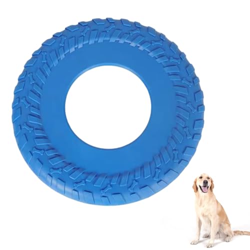 Ormromra Leichte Fliegenscheibe für Hunde, interaktives Hundespielzeug, 25,4 cm, langlebiges Kauspielzeug, TPR, ungiftig, Fliegenscheibe, Haustier-Trainingsspielzeug, Outdoor-Übungsspielzeug für von Ormromra