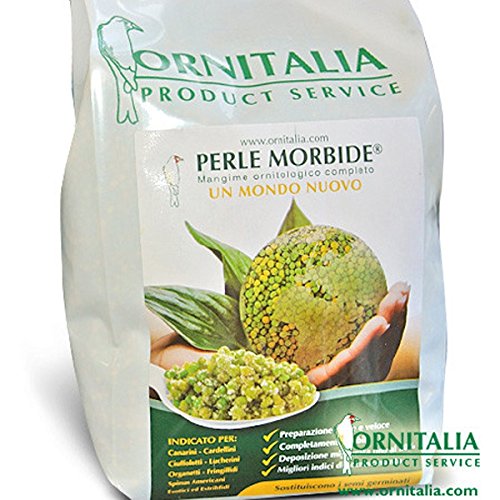 ornitalia Perle MORBIDE 800 gr, (eine New Concept in Vogelfutter. Sie verhindern das Keimung Risiken) von Ornitalia