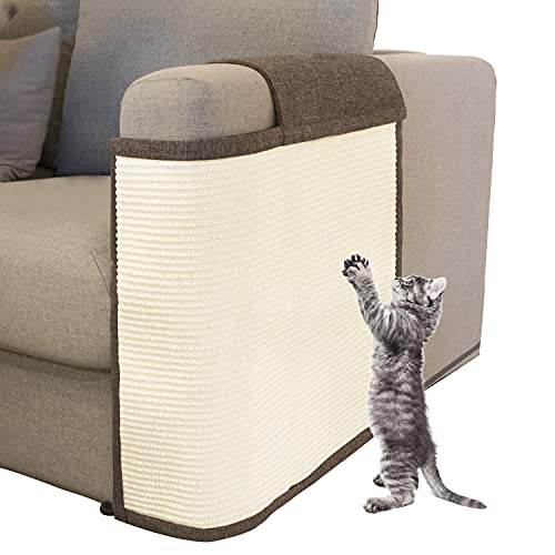 Katzenkratzer, Couchschutz, Natursisal, Katzenmöbelschutz zum Schutz von Couch, Sofa, Stuhl (rechte Hand) von Oroonoko