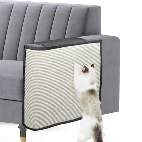 Verbesserter Katzenkratz-Möbel-Couchschutz mit 70 cm L x 50 cm B, natürliches Sisal zum Schutz von großen Flächen, Couch, Sofa, Stuhl von Oroonoko