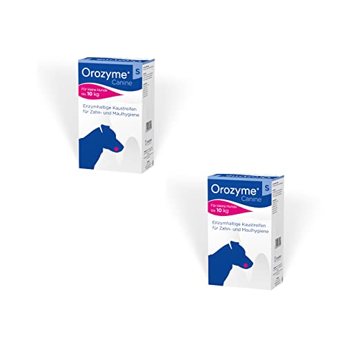 Orozyme - Kau-Streifen für Hunde - Doppelpack - 2 x 224 g - Malzgeschmack - 448 Gramm von Orozyme