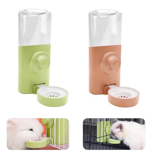 Orssmigs 2 STK Automatischer Wasserspender Kleintiere,600ml Kaninchen Trinkflasche Hängend Haustier Wasserflaschen für Meerschweinchen Hasen Chinchilla Igel Eichhörnchen Vögel et Kleintiere Zubehör von Orssmigs