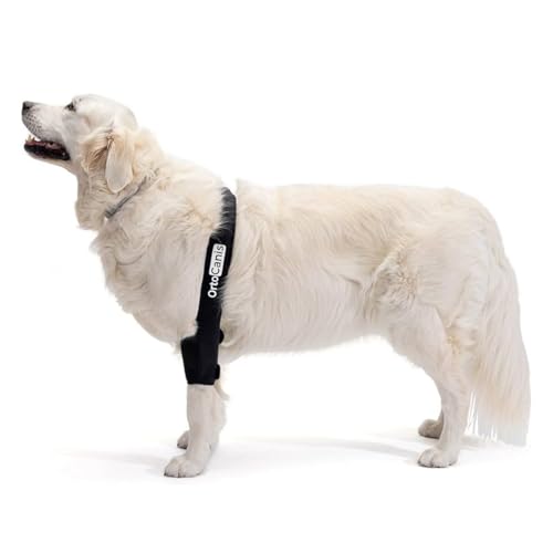 Ortocanis - Ellbogenbandage für Hunde mit Arthrose, Verletzungen, Hygromen oder Bursitis, Größe L, linkes Bein von Ortocanis