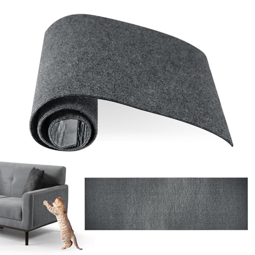 Kratzteppich Selbstklebend Kratzmatte für Katzen, Kratzschutz Sofa Katze, 30 * 100 cm Kratzschutz Wand, DIY Climbing Cat Scratcher, für Katzenfür Möbel Couch Tür Wand Kratzabwehr von Ortviai