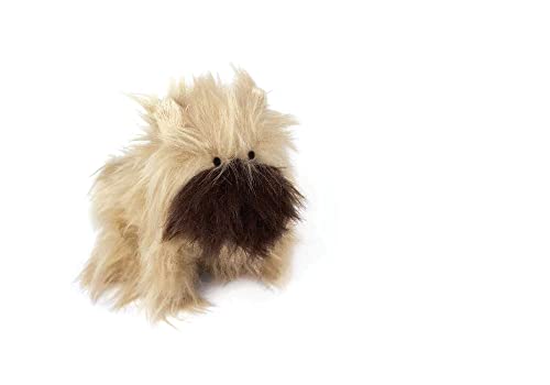 Oscar Newman Brussels Griffon Crested Pipsqueak Spielzeug, 12,7 cm Länge, Beige von Oscar Newman