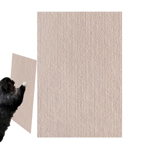 Kratzmatte Selbstklebend Katzen | Selbstklebend Kratzteppich Katze Wand | Trimmbarer Teppich Matte Pad Katzenkratzbretter Katzenkratzmatte,Selbstklebender Schneidbarer Kratzteppich Katzen von Oseczmut