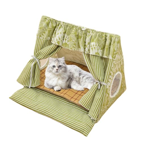 Oseczmut Katzenzelt, Kuschelhöhle, Anti-Stress, mit Kühlmatte, abnehmbar, kühlende Matte, abnehmbar, komfortables Haus für Wohnung, Zubehör für Welpen, Katzen und kleine Oseczmut Katzenzelt, Kuschelhöhle, Anti-Stress, mit Kühlmatte, abnehmbar, kühlende Matte, abnehmbar, komfortables Haus für Wohnung, Zubehör für Welpen, Katzen und kleine von Oseczmut