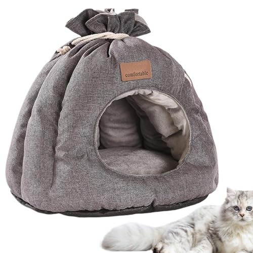 Oseczmut Versteck für Katzen, Höhle für Katzen | Innenbett für Haustiere in Taschenform, Winterbett, rutschfest, tragbar, für Haustiere, weich und waschbar Oseczmut Versteck für Katzen, Höhle für Katzen | Innenbett für Haustiere in Taschenform, Winterbett, rutschfest, tragbar, für Haustiere, weich und waschbar von Oseczmut