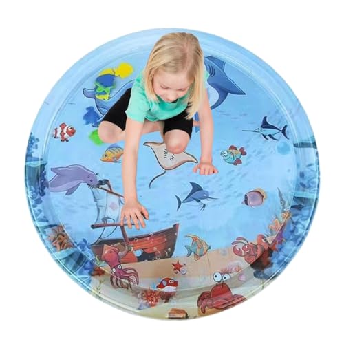 Sensorische Wassermatte | Wasserspielmatte Katze | Sommer Wasserbett Kühlmatte Für Hund Und Katze,Verdicktes Sensorisches Spielzeug Spielwasserpad Interaktives Katzenspielzeug von Oseczmut