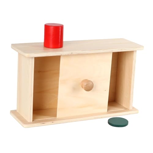 Oshhni Holz-Matching-Box Objekt Permanent Box Montessori Imbucare Box Form Matching Box für Vorschule, Holz Schiebedeckel von Oshhni