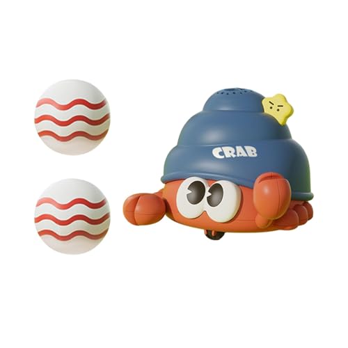 Oshhni Interaktives Pusteballspielzeug für Kinder, Niedliche Tiermotive, USB Betrieben, orange blau von Oshhni