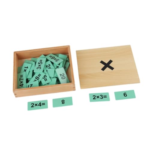 Oshhni Montessori Mathematikspielzeug, Interaktive Holzbox für Kinder, Lernspiel für Den Unterricht, Multiplikation von Oshhni