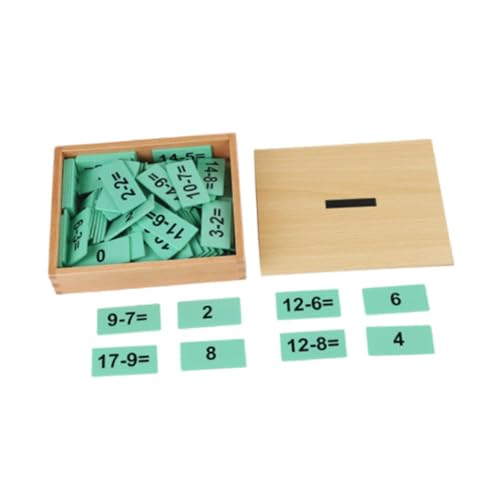 Oshhni Montessori Mathematikspielzeug, Interaktive Holzbox für Kinder, Lernspiel für Den Unterricht, Subtraktion von Oshhni