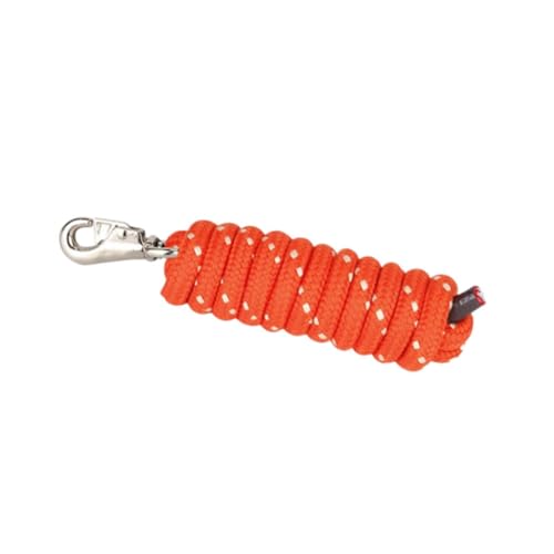 Oshhni Pferd Bleiseil mit Snap Hook 3M für Training & Gehen Starke Robuste Rein Pferdesport Ausrüstung Hunde Pferde Training Leine, Orange von Oshhni