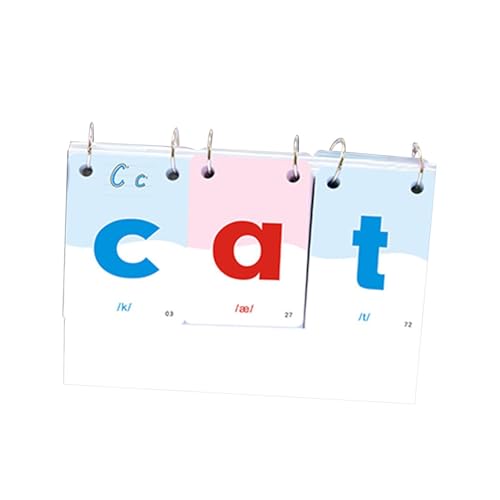 Oshhni Phonics Alphabet Kalender Lernkarten Wort Rechtschreibung Spiele Lehrmittel für Geschenke, 32cmx23cm von Oshhni