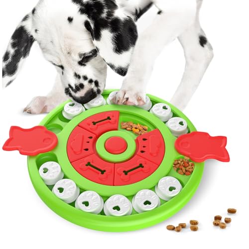 Osinaga Hundespielzeug Intelligenz, Interaktives Puzzle-Spielzeug für Hunde, Slow Food Hundespielzeug, Intelligentes Spielzeug für Kleine, mittlere und große Hunde, Intelligentes Spielzeug für Welpen von Osinaga