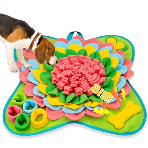 Osinaga Schnüffelteppich für Hunde Schnüffeltraining Intelligenz Spielzeug für Kleine, Mittlere und Große Hunde Rutschfestes Intelligentes Hundespielzeug Anti-Druck Schnüffelmatte Spielmatte von Osinaga