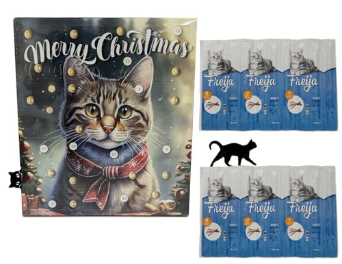 OsoRetail Adventskalender für Katzen mit leckeren Snacks und 2 x 10 Frittestick Lachs von OsoRetail