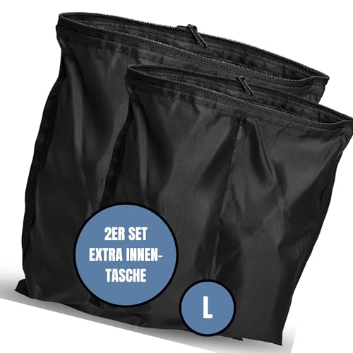 Ostfriesenpfoten® Leckerlibeutel 'Frieda' Ersatz-Innentasche | Größe L | 2er Set (1x ohne Trennsteg / 1x mit Trennsteg) von Ostfriesenpfoten