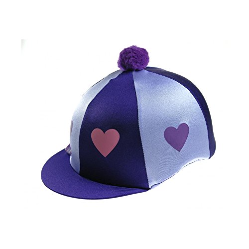 Other Capz Motiv Lycra Cap Cover Heartz mit Pom Pom Lila - Lila/Flieder - Standard von Other