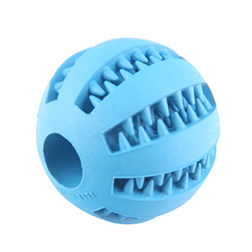 Ototon Hundespielzeug Ball aus Gummi, robust, zum Kauen, ungiftig, unverwüstlich, Spielzeug Hund, für kleine Hunde, Welpen, Spiele (Dunkelblau) von Ototon