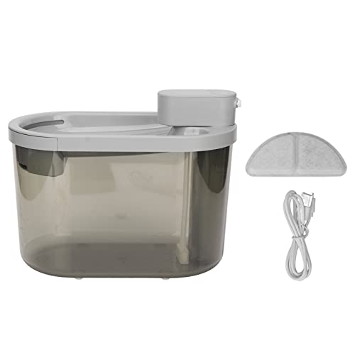 2200 ml Katzen-Wasserbrunnen – Haustier-Wasserbrunnen, leise, intelligente, kabellose Fahrradfiltration – 360-Grad-Induktions-Haustierbrunnenspender für Hunde und Katzen (Otufan5LGIc-11) von Otufan