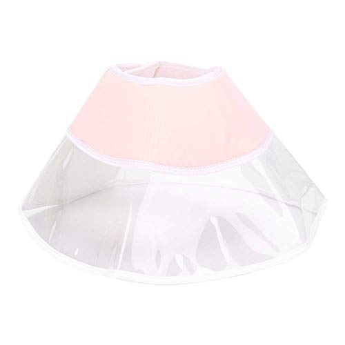 Chirurgisches Katzenhalsband – Katzenkegel – Premium-PVC-Material – mit robustem Klettverschluss – verhindert Lecken und Beißen von Wunden – Nicht klebrig, bequem (L) von Otufan