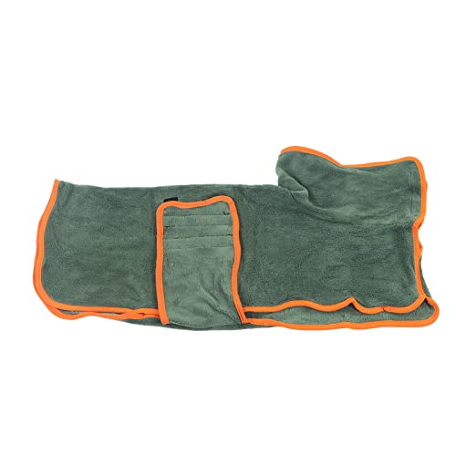 Dog Drying Coat,Fast Drying Water Absorption Dog Towel Robe Coral Fleece Fabric Keep Warm Dog Drying Robe For Puppy Large Dogs Swimming Bathing (L) von Otufan