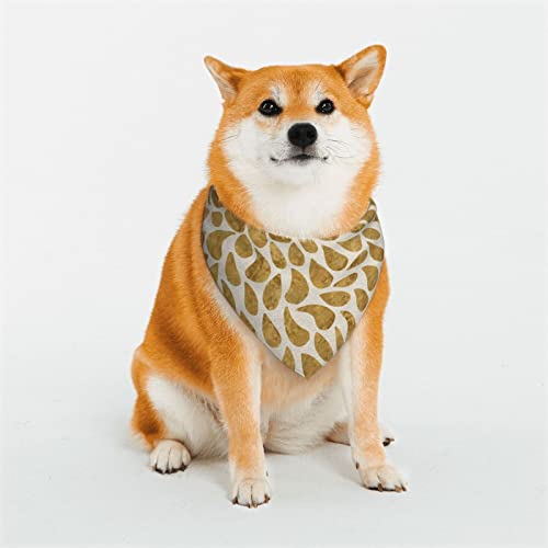 Gold Drops Hundehalstücher, dreieckiger, wendbarer Haustierschal für Jungen und Mädchen, Halstuch für kleine, mittelgroße und extra große Hunde von Oudrspo
