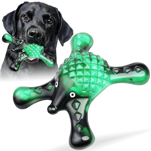 Ouilter Langlebiges Hundespielzeug für aggressive Kauer – unzerstörbares robustes Kauspielzeug für große Hunde, Verwendung von lebensmittelechtem Nylon mit natürlichem Speckgeschmack für von Ouilter