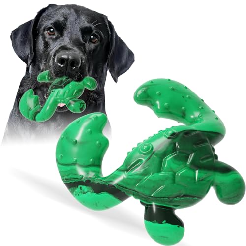 Ouilter Unzerstörbares Hundespielzeug für aggressive Kauer, robustes Hundespielzeug für große Hunde, langlebiges Knochenspielzeug für mittelgroße und große Rassen, Power-Kauspielzeug zum Zahnen von Ouilter
