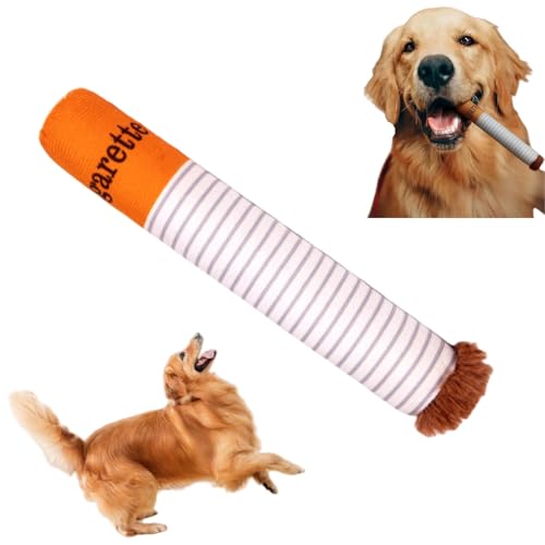 Hundespielzeug, lustiges kicherndes Quietschspielzeug, interaktives Hundespielzeug, Ciga-rette-Hundespielzeug, lustiges Hundespielzeug, kichernde Puff-Stick-Spielzeug, Quietsch-Hundespielzeug, von Oumun