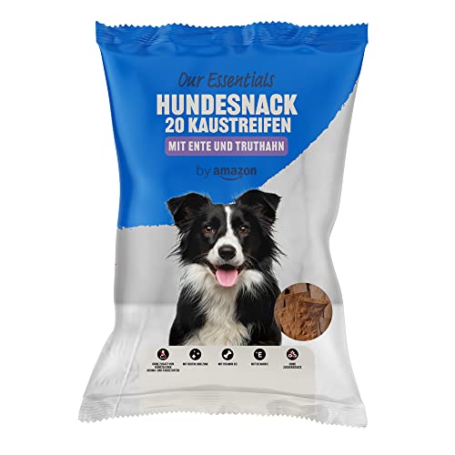 by Amazon 20 Streifen zum Kauen fur Hund, Ente und Truthahn, 200g (1er-Pack) von by Amazon