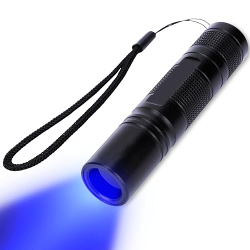 OurLeeme UV LED Taschenlampe 365 nm ultraviolettes Licht für Hunde Katzen Urin USB wiederaufladbar 1200 mAh Akku Mini UV Lampe Taschenlampe Haustier Urin Detektor für Fluoreszenzerkennung von OurLeeme