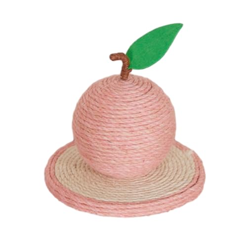 Oushebck Kratzball Für Katzen, Katzenspielzeug Ball Sisal, Kaktus Katzenkratzbaum, Kratzbaum In Obstform Für Haustiere, Cat Scratching Post, Kreativer Kratzbaum Für Kätzchen (pink) von Oushebck