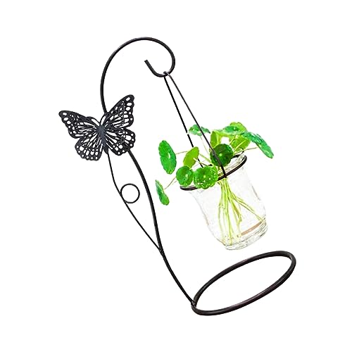 1stk Kunstglasvase Aus Eisen Einzelstielvase Blumenzwiebelvase Spritzschutz Für Spüle Pflanzen Terrarium Ständer Terrarienbehälter Wasserpflanzvase Einmachgläser Desktop-Dekoration Outanaya von Outanaya