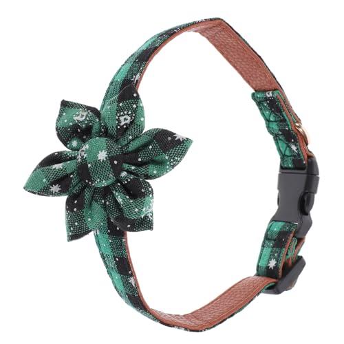 Outanaya Weihnachtshalsband Für Hunde Katzenhalsband Dekor Entzückendes Haustierhalsband Katze Hundehalsband Kätzchen-Kragen Großes Hundehalsband Katzenhalsbänder Kunststoff Green von Outanaya