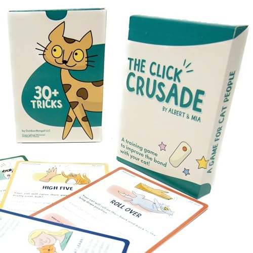 OutdoorBengal The Click Crusade (Cat Training Card Game Guide to Clicker Training for Cats for Teaching Tricks, Improving Communication and Bonding with Your Kitten (Clicker not Included) von OutdoorBengal