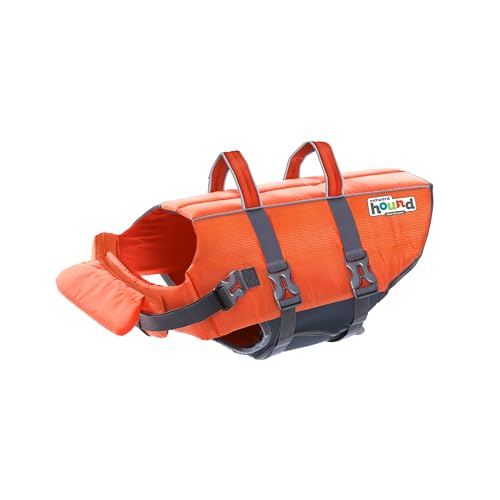 Kyjen 22021 Outward Hound Ripstop Quick Release Easy Fit Rettungsweste für Hunde, verstellbar, Größe L, orange von Outward Hound