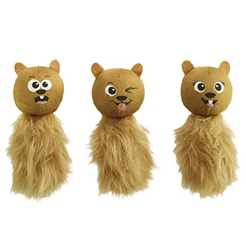Nina Ottosson by Outward Hound Plush Replacement Chipmunk Toys for Snuffle N' Treat Dog Ball Puzzle - 3 Pack von Outward Hound