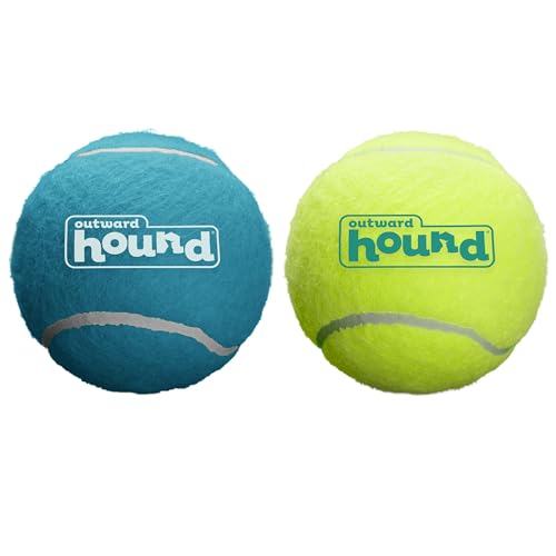 Outward Hound Squeaker Ballz Hundespielzeug zum Apportieren, Größe L, 2 Stück von Outward Hound