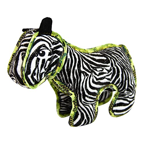 Outward Hound Xtreme Seamz - Quietschendes Plüschtier für Hunde - verstärktes, dichtes Füllmaterial - Zebra von Outward Hound