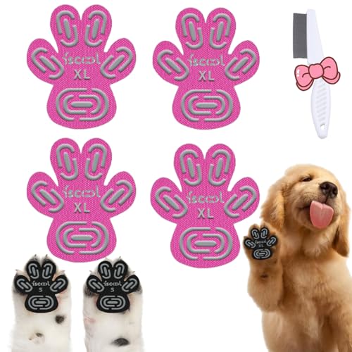 72 Pcs Peel and Stick Dog Paw Pads, Paw Protectors for Dogs Hot Pavement, Paw Adhesive for Dogs Feet, Dog Paw Anti Slip Sticky Padspaw Shoes for Dogs Traction (Pink, 3XL) von Oveallgo