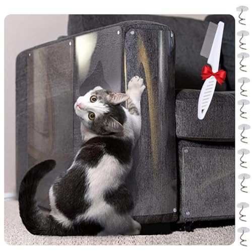 Kratzschutz Sofa Katze, Katzen Kratzschutz,Transparenter Möbelschutz, Katzenkratzmöbelschutz, Kratzschutz Für Möbel Von Katzen (1 PCS, 45 * 30cm) von Oveallgo