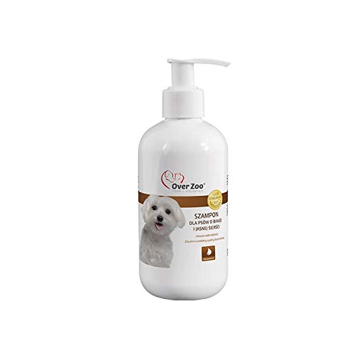 OVER ZOO Hundesamm hellweißes und weißes Fell 250ml Spezial-HundShampoo mit weißem und hellen Fell von Over Zoo