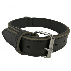 Weiches Lederhalsband Asher 60cm x 30mm von Brekz